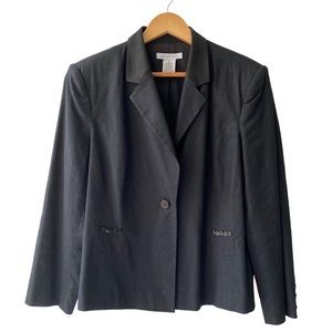 Paraphrase Linen Blend Blazer, Size 12